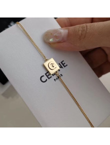 Celine Alphabet 26 Letters Bracelet Gold 2019