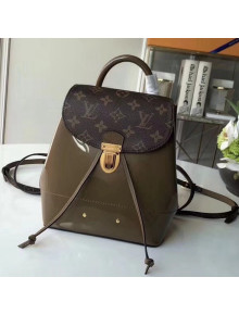 Louis Vuitton Hot Springs Backpack in Monogram Canvas/Patent Leather Vert Bronze M54389 2018