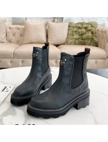 Louis Vuitton Beaubourg Calfskin Ankle Boots Black 2021