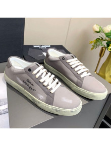 Saint Laurent Canvas Sneakers Grey 2021 06