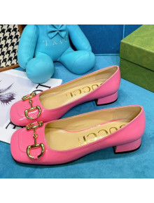 Gucci Patent Leather Pumps 2.5cm with Horsebit Pink 2021