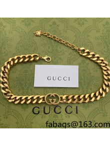 Gucci Chain Necklace Gold 2021 14