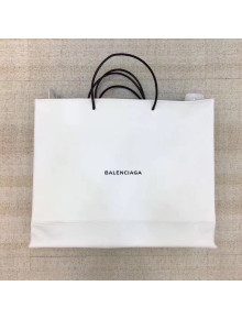 Balenciaga Calfskin North-South Large Shopping Bag White 2017
