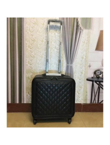 Chanel Quilting Trolley Luggage Bag 16 Inch Black 2018