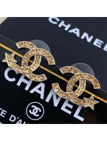 Chanel Star CC Stud Earrings 2021