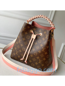 Louis Vuitton Neonoe Bucket Bag with Braided Top Handles m40344 Monogram Canvas  2020
