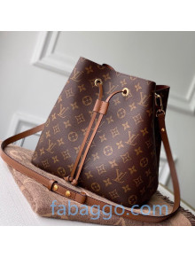 Louis Vuitton Neonoe MM Bucket Bag M44887 Monogram Canvas/Brown 2020