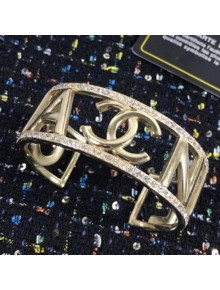 Chanel Logo Metal Cuff Bracelet 2020