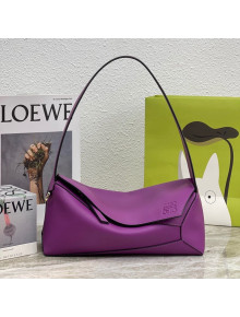 Loewe Puzzle Hobo Bag in Nappa Calfskin Bright Purple 2021