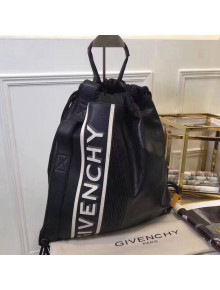 Givenchy Reverse Givenchy Drawstring Backpack Bag Black 2018