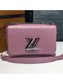 Louis Vuitton Epi Leather Twist MM Bag Pink (Silver Hardware)