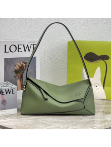 Loewe Puzzle Hobo Bag in Nappa Calfskin Avocado Green 2021