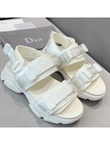 Dior D-Wander Flat Strap Sandals White 2021 08