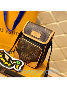 Louis Vuitton Men's Nano Amazone Messenger Bag in Giant Damier Ebene Canvas N40357 2020