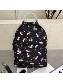 Givenchy Nylon Flower Print Nano Backpack Black/Pink 2019