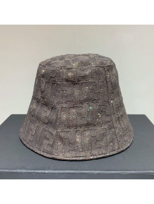 Fendi FF Sequins Bucket Hat Grey 2021
