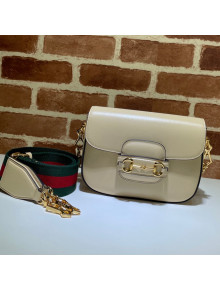 Gucci Horsebit 1955 Mini Bag With Green and red Web Strap 658574 Beige 2021