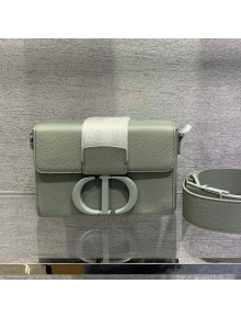 Dior 30 Montaigne Mini Box Bag in Green Ultramatte Grained Calfskin 2020