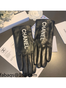 Chanel Lambskin Gloves Black/White 2021 102935
