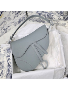 Dior Saddle Bag in Light Grey Ultramatte Calfskin 2020
