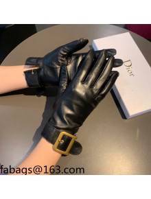 Dior Lambskin Gloves Black 2021 102905