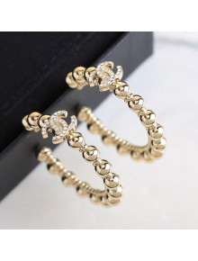 Chanel Shiny CC Hoop Earrings Gold 2021 51