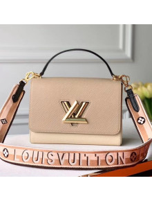 Louis Vuitton Twist MM Epi Leather Top Handle Bag M55677 Nude 2019