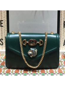Gucci Rajah Leather Medium Shoulder Bag 537241 Green 2018