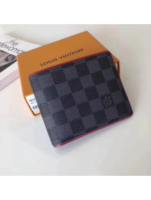 Louis Vuitton Stylish Damier Graphite Canvas Multiple Wallet M63260 2017