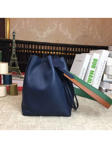 Hermes Original Swift Leather Licol Bucket Bag Royal Blue 2018