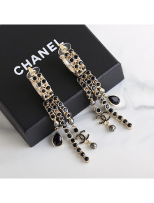 Chanel Tassel Earrings Black 2021 62