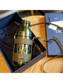 Dior Aqua Bottle 500ml with Shoulder Strap Olive Green 2022