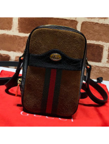 Gucci Ophidia Mini Suede Shoulder Bag 546595 Brown 2019