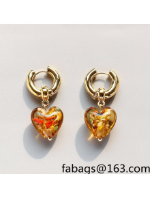 Love Short Earrings Amber Yellow 2021 65