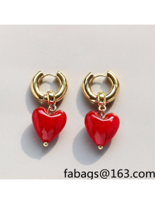 Love Short Earrings Red 2021 66