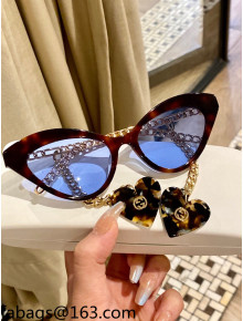Gucci Cat Sunglasses Blue GG0978 2021  05