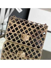 Chanel Gold-Tone Metal & Lambskin Evening Bag AS2514 2021