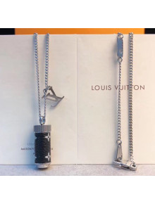Louis Vuitton Black Monogram canvas Necklace 07 2020
