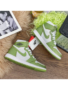 Nike Air Jordan Crystal Allover High-top Sneakers Green 2020 (For Women and Men)