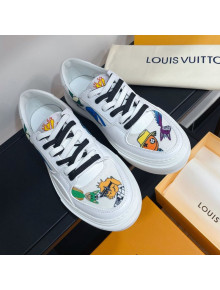 Louis Vuitton LV Ollie Print Sneakers 1A8QBR White 2021 (For Women and Men)