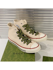 Gucci x Converse Canvas High-top Sneakers White 2021 (For Women and Men)