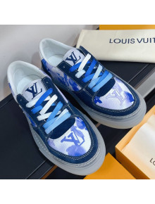 Louis Vuitton LV Ollie Print Sneakers 1A8SI2 Blue 2021 (For Women and Men)