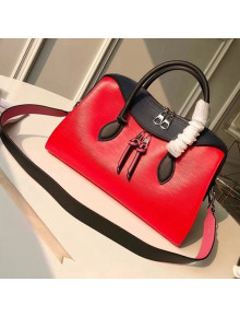 Louis Vuitton Epi Leather/Cafskin Tuileries Top Handle Bag M53544 Coquelicot 2018