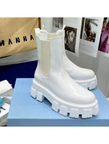 Prada Monolith Brushed Leather Ankle Boots White 2021 02