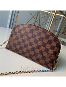 Louis Vuitton Cosmetic Pouch GM with Chain M47353 Damier Ebene Canvas 2020