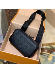 Louis Vuitton Horizon Strap Clutch M20439 in Black  Monogram Leather 2021