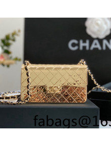 Chanel Metal Mini Evening Bag AS3012 Gold 2022