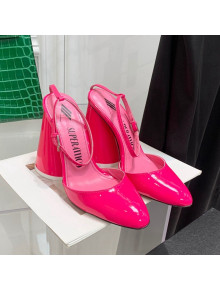 The Attico Luz Patent Leather High Heel Open Pumps 9.5cm Pink 2022