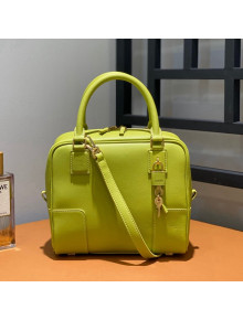 Loewe Amazona 19 Square Mini Bag in Nappa Calfskin Lime Yellow 2022