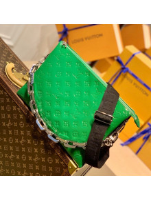 Louis Vuitton Coussin MM Bag in Patent Monogram Leather M57783 Green 2021